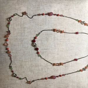 Multi-colored Pink and Coral Necklace